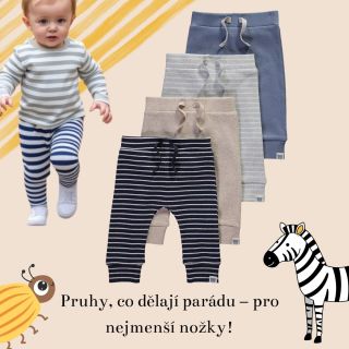 Malé nožky, velký styl 👶✨ Proužky, které nikdy neomrzí! Nové pruhované legínky právě najdete na našem e-shopu 🛒💕...