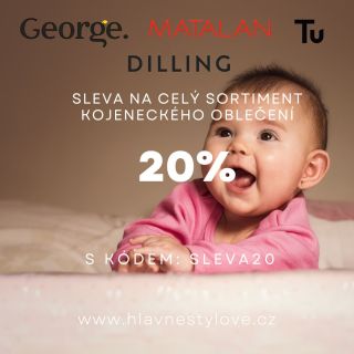 🎉 Sleva na celý sortiment kojeneckého oblečení! 👶✨ Objevte roztomilé kousky od značek George, Matalan, Tu a Dilling – nyní...